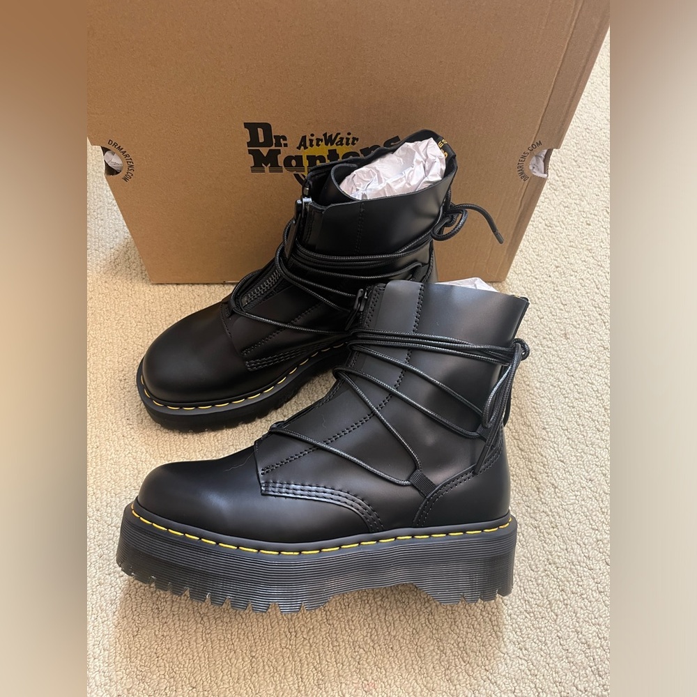 Dr. Martens Black Platform Boots - Picture 6 of 16
